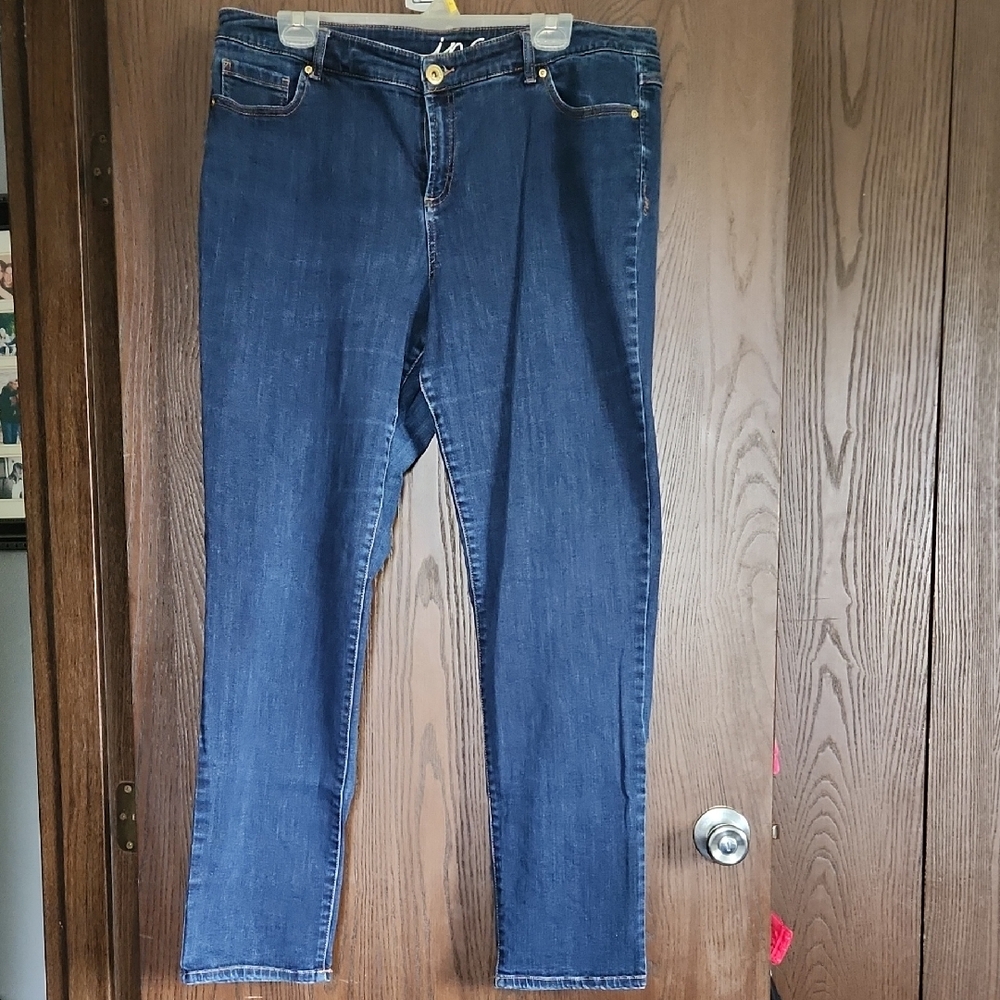 INC International Concepts Indigo Straight Leg Jeans